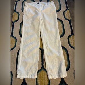 H&M Linen White Pants